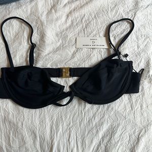 GLASSONS tie front balconette bikini top brand new